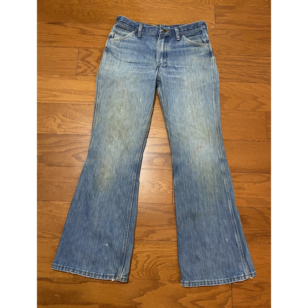 Vintage Wrangler Women's 32 (31x31) Made In USA Blue Denim Jeans Harley Davidson